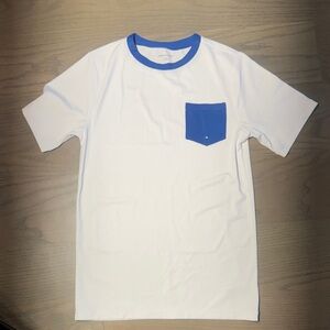 NWOT. Janie and Jack White and Blue Kids Swim Rashguard